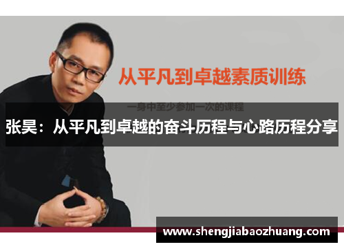张昊：从平凡到卓越的奋斗历程与心路历程分享